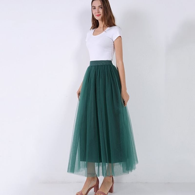 Lace Princess Tulle Long Drees Tutu Skirts For Women